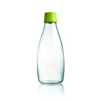 極輕、無毒、耐熱隨身玻璃水瓶(800ml) - 草綠Forest Green