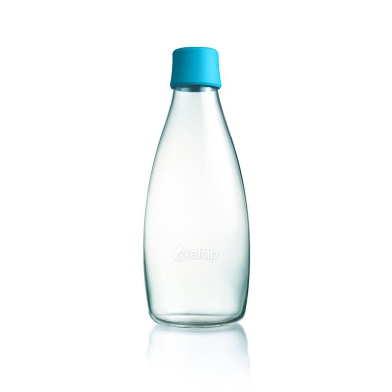 極輕、無毒、耐熱隨身玻璃水瓶(800ml) - 天空藍Light blue