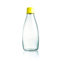 極輕、無毒、耐熱隨身玻璃水瓶(800ml) - 亮黃Yellow