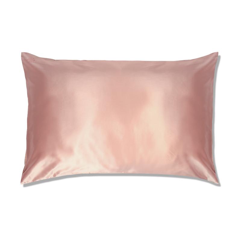 100%純蠶絲枕套枕頭套 - Queen/粉紅