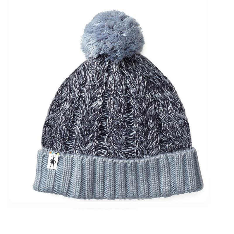 斜紋毛球針織雪帽 ( 2色可選)