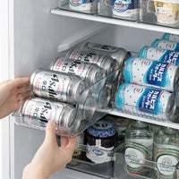 冰箱快取式飲料瓶罐收納籃-3入