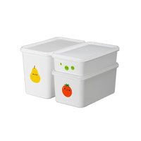 水果印花冷藏冷凍附蓋保鮮盒大中小3件組-(500mlx1+900mlx1+1.3Lx1)