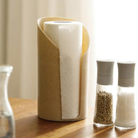 天然砂岩廚房紙巾收納筒 (捲筒紙巾收納架)