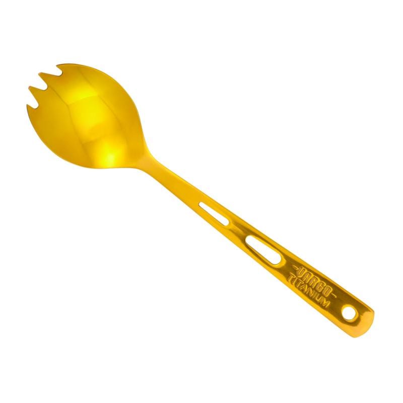 鈦製匙叉(金色) titanium spork (Yellow) T-210