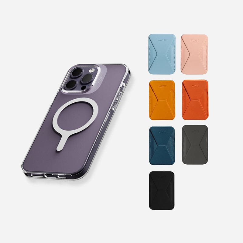 雙倍磁力手機保護殼 iPhone14 透明 + 手機支架(包邊款)