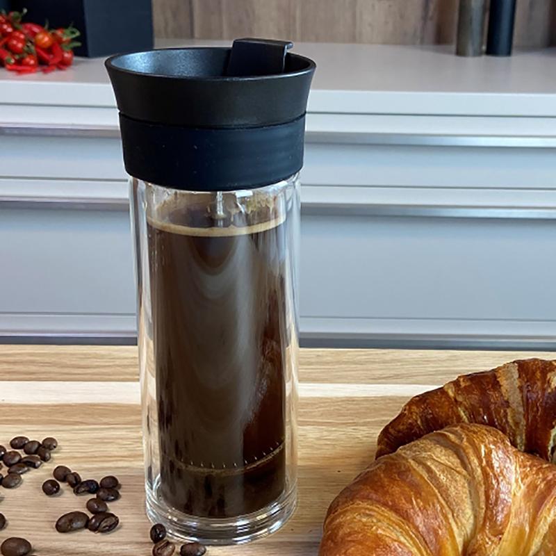 法式雙層玻璃咖啡濾壓杯