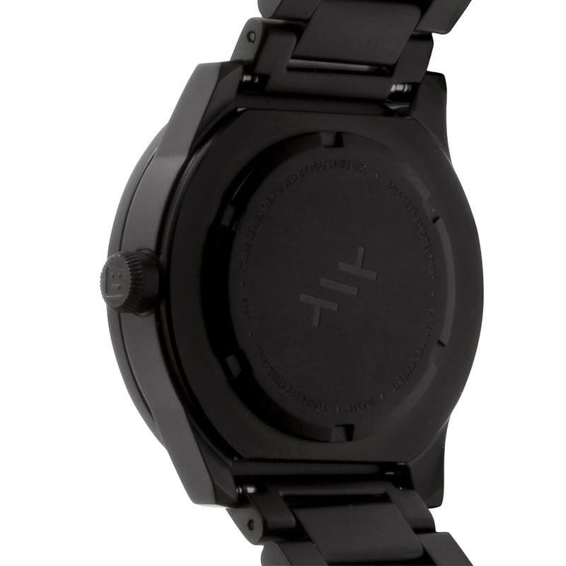 Tube ｜北歐工業齒輪設計腕錶 (42mm,霧黑、黑鋼帶)