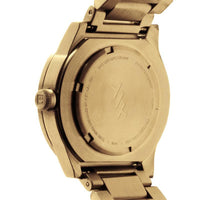 Tube ｜北歐工業齒輪設計真皮腕錶 (42mm,閃耀黃銅、黃銅鋼帶)