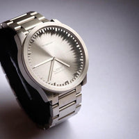 Tube｜ 北歐工業齒輪設計腕錶 (42mm,不銹鋼、銀鋼帶)