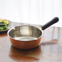日本製純銅單柄雪平鍋/片手鍋-18cm