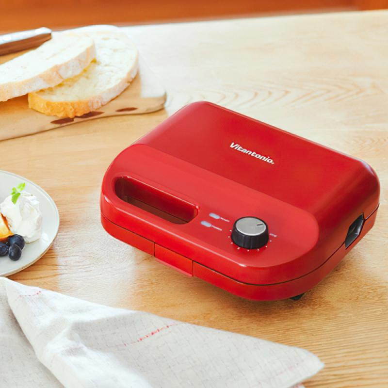 Vitantonio VWH-50 小V鬆餅機-紅色(附兩烤盤)