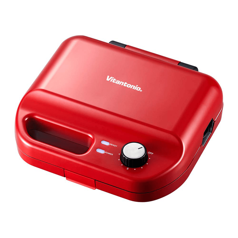 Vitantonio VWH-50 小V鬆餅機-紅色(1年保固)