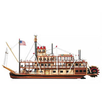 Mississippi 密西西比運河船 - 奧克爾木質精品模型套組 | 難易度 : 高