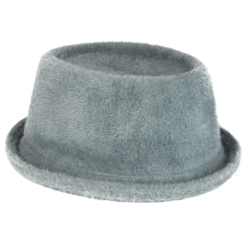 安格拉免毛紳士帽-灰色