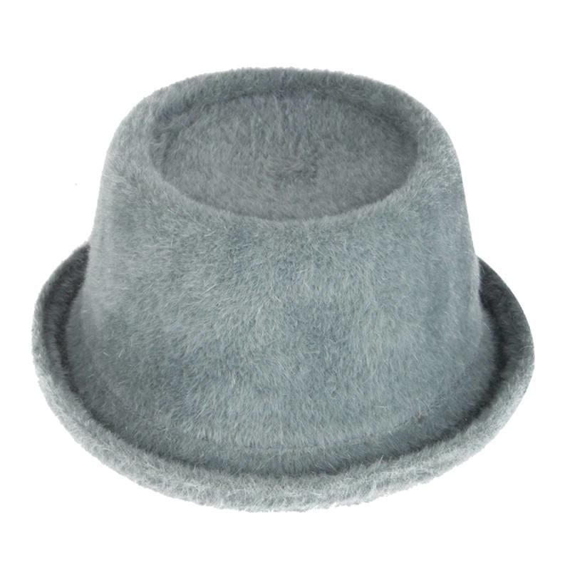 安格拉免毛紳士帽-灰色