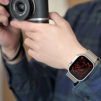 JM 航太級鈦合金 DLC 類鑽碳塗層 Apple Watch 錶帶 (仕紳款)