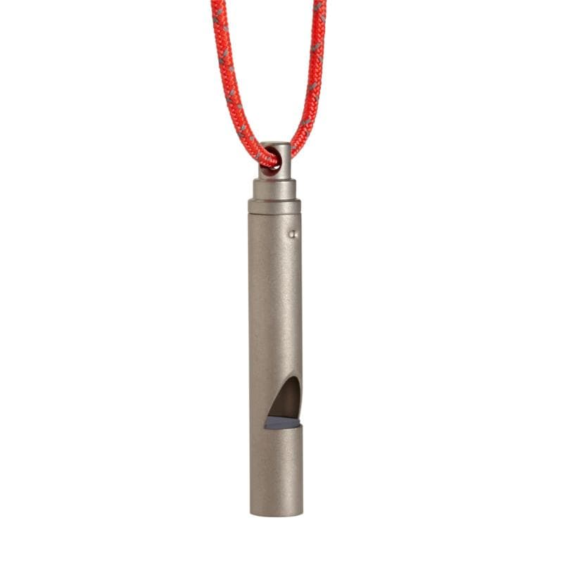 鈦製警示哨/求救哨 附繩 titanium whistle with cord T-416
