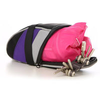 【限量】雙邊大馬鞍包 + 坐墊袋 優惠組合 - 紫色款