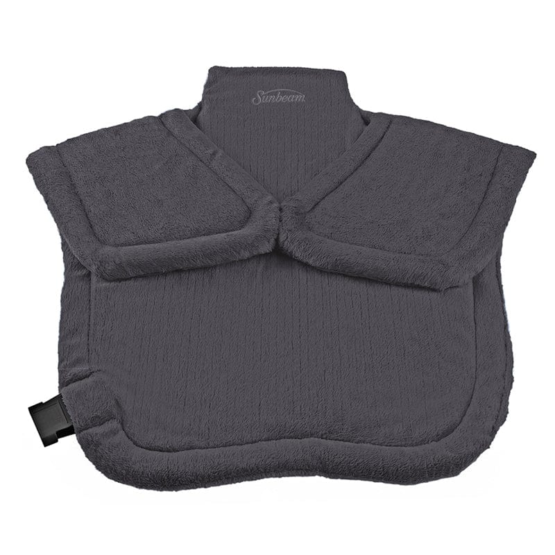 美國 Sunbeam 腰背型熱敷墊醫證版 + 電熱披肩(XL加大款)-氣質灰