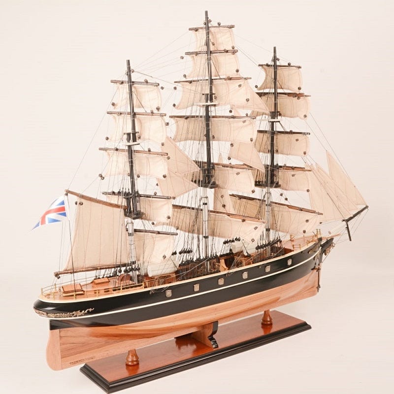 1869 卡提撒克號 運茶船 (Cutty Sark Clipper Ship) “上帆” | 博物館級手工模型船 | 成品