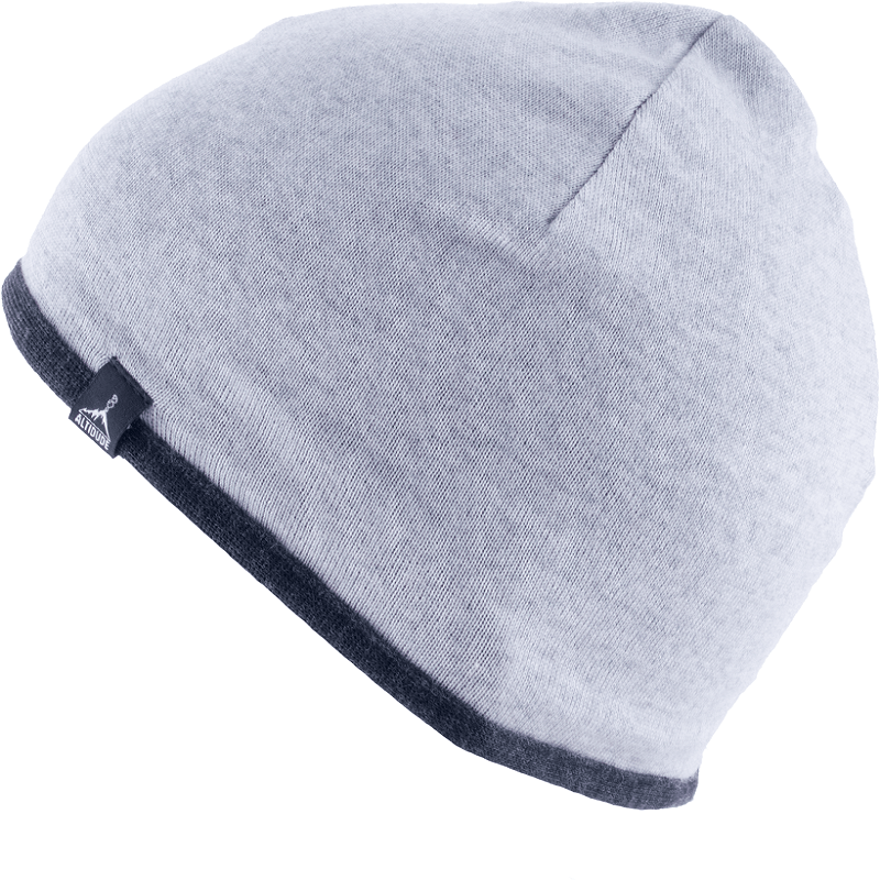 美麗諾羊毛帽–Essence雙層顏色個性帽(外:深灰/內:亮灰)