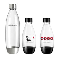 水滴型專用水瓶1L 1入(金屬) +插畫家水滴型專用水瓶500ML 2入 (3款可選)