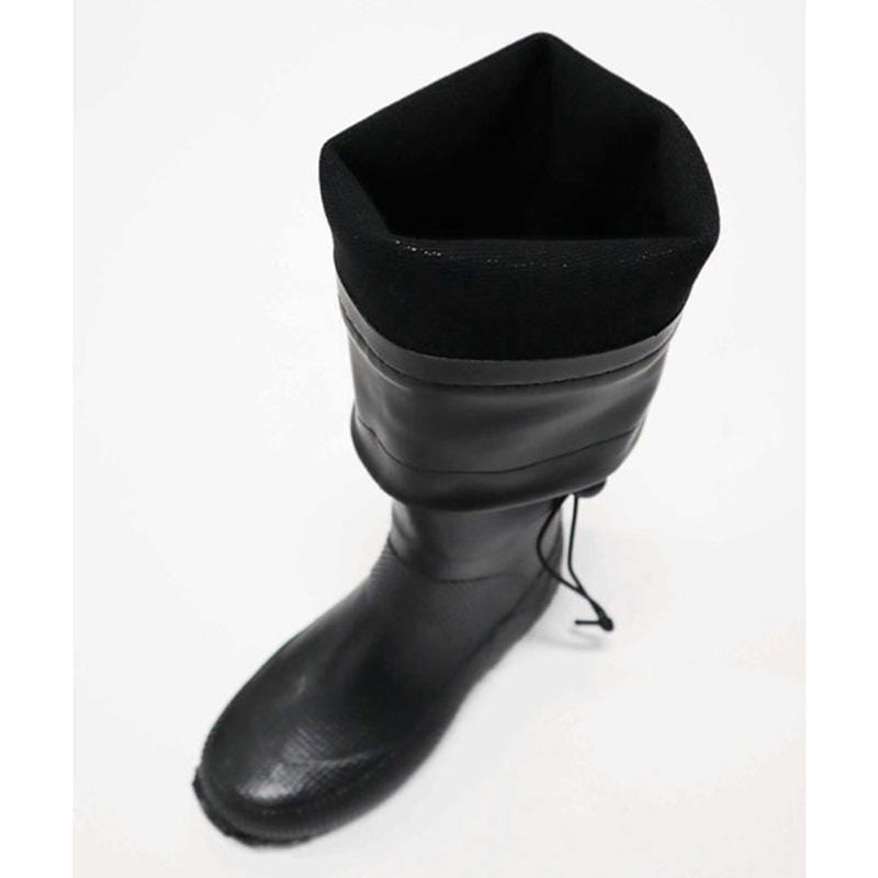 黑色 二代可折疊百搭雨鞋/文青風氣質雨靴 附收納袋(男女適用)