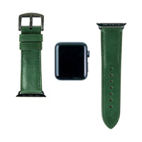 Apple Watch 皮革錶帶 42/44mm - 森林綠