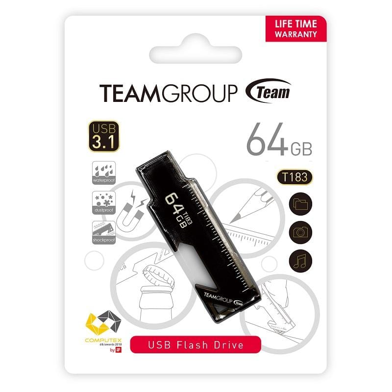 Team Group 十銓 T183 工具碟 64GB USB3.1 金屬鍛造、磁吸、防水 隨身碟(終生保固)