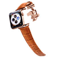 Apple Watch 皮革錶帶 - 威士忌棕 Caiman系列 男仕版 (限量)
