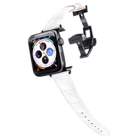 Apple Watch 皮革錶帶 - 雪白 Caiman系列 女仕版 (限量)