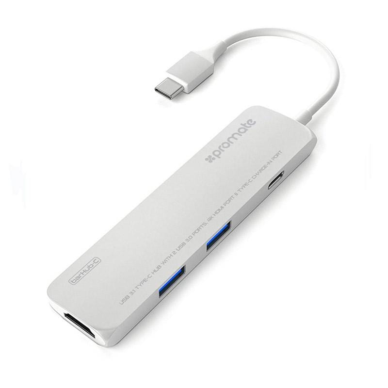 BarHub USB type C 充電傳輸集線器-銀