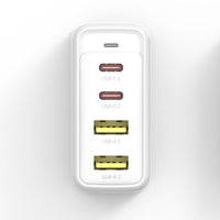OMNIA Pro GaN 氮化鎵 USB-C PD / QC3.0 100W 4孔 2C2A 旅行萬用超級充電站 黑/白 (隨附多國轉接插頭)