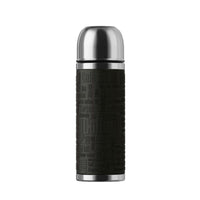 SENATOR 矽膠止滑不鏽鋼雙真空保溫瓶 1.0L-沉靜黑