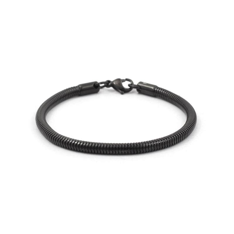 Snake Chain 5MM Bracelet 圓蛇手鍊-黑