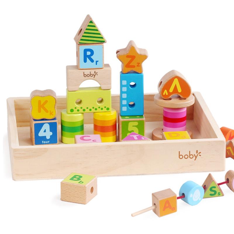 木製早教啟蒙積木玩具(BB0704)