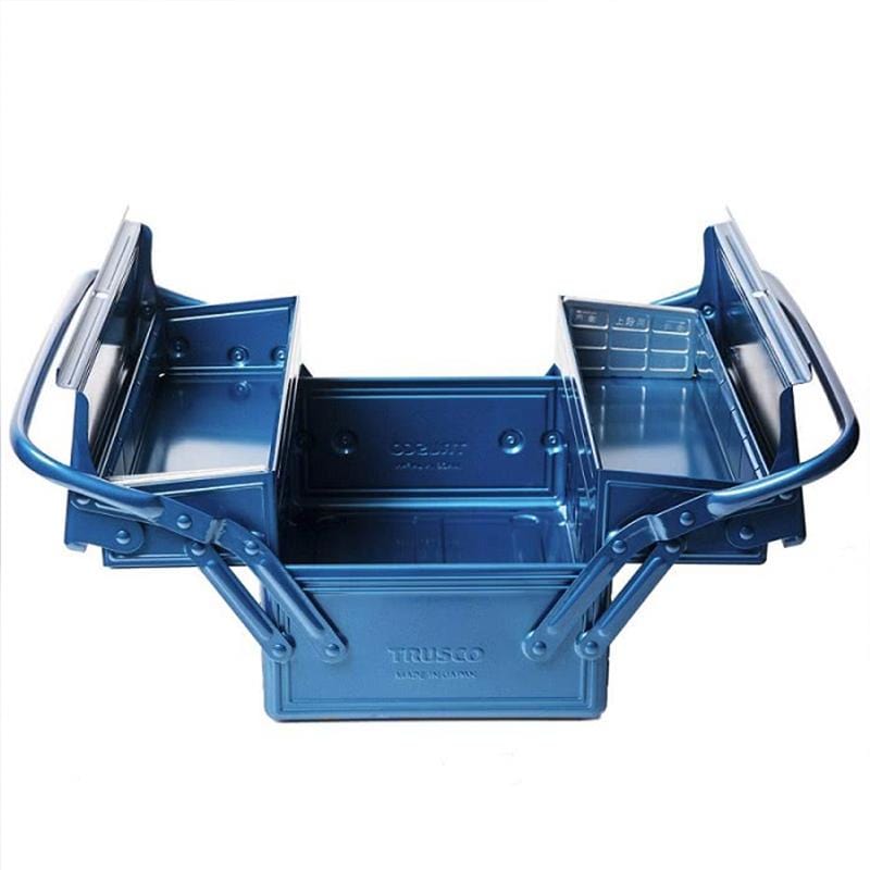 專業型兩段式工具箱-鐵藍(GL-350B)
