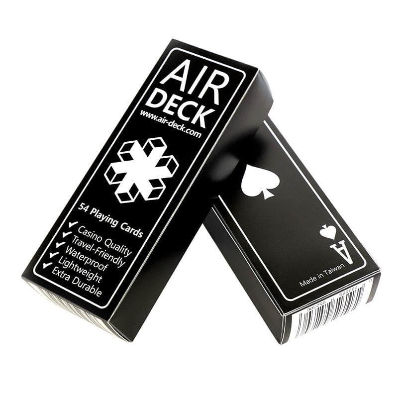 Air Deck 防水、防折、便攜撲克牌 - 黑