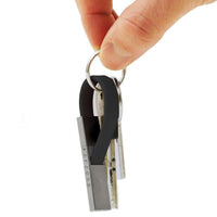 Micro USB 隨身鑰匙圈充電線 – 黑