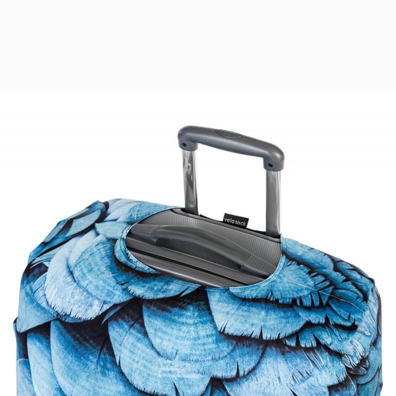 行李箱防塵套 – 藍羽 (L號 27 - 30 吋)