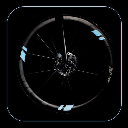 動態自行車輪反光貼 - 天藍