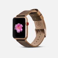 經典款 Apple Watch 皮革錶帶 - 棕