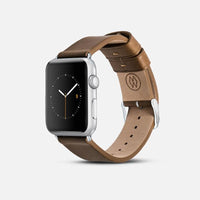 經典款 Apple Watch 皮革錶帶 - 棕