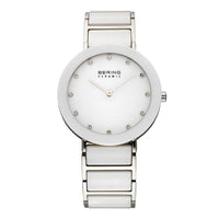晶鑽刻度陶瓷錶系列 白色手錶35mm  11435-754
