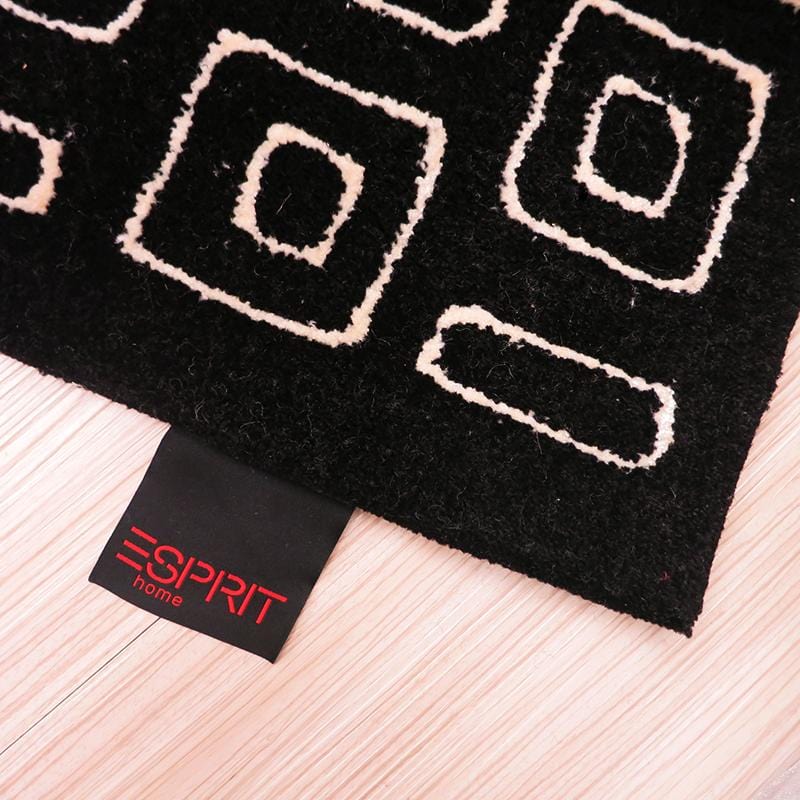 ESPRIT手工羊毛地毯-紳士品味 70X140cm 棕/黑