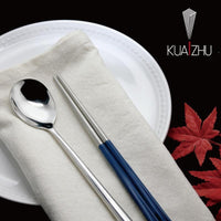 台箸【KUAI ZHU】四角嵌合不鏽鋼餐具組