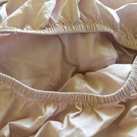 雙人石英粉100%有機棉特大床包枕套組