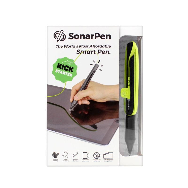 3.5mm接頭_不插電感壓繪圖筆(手機平板通用）-螢光綠