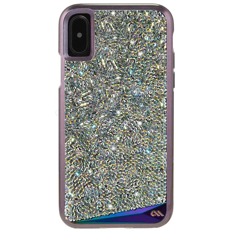 Brilliance 系列 iPhone X (5.8") 水鑽時尚保護殼 - 彩虹